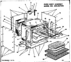 Kenmore 6284257592 oven body assembly diagram
