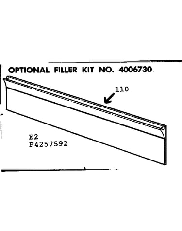 Optional filler kit no. 4006730