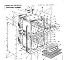 Kenmore 6284297590 oven body assembly diagram