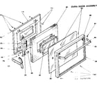 Kenmore 6284297590 oven door assembly diagram