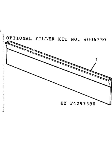 Optional filler kit #4006730