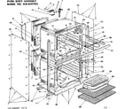 Kenmore 6284297592 oven body assembly diagram