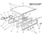 Kenmore 6284297592 control panel assembly diagram