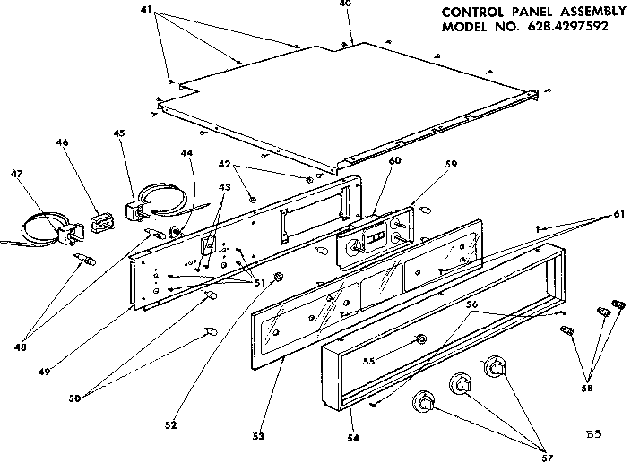Control panel assembly