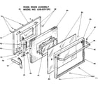 Kenmore 6284297592 oven door assembly diagram