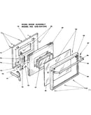 Oven door assembly