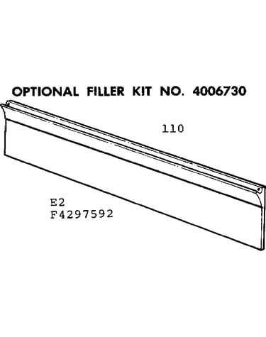 Optional filler kit no. 4006730