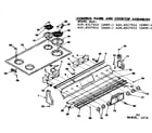 Kenmore 6284527912 control panel and cooktop assemblies diagram