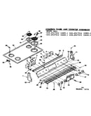 Control panel and cooktop assemblies