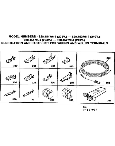 Wiring and wiring terminals