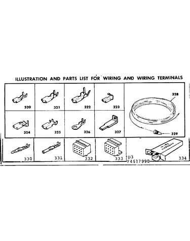 Wiring and wiring terminals