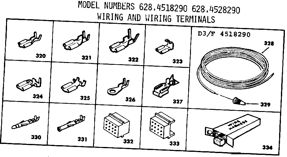 Wiring and wiring terminals