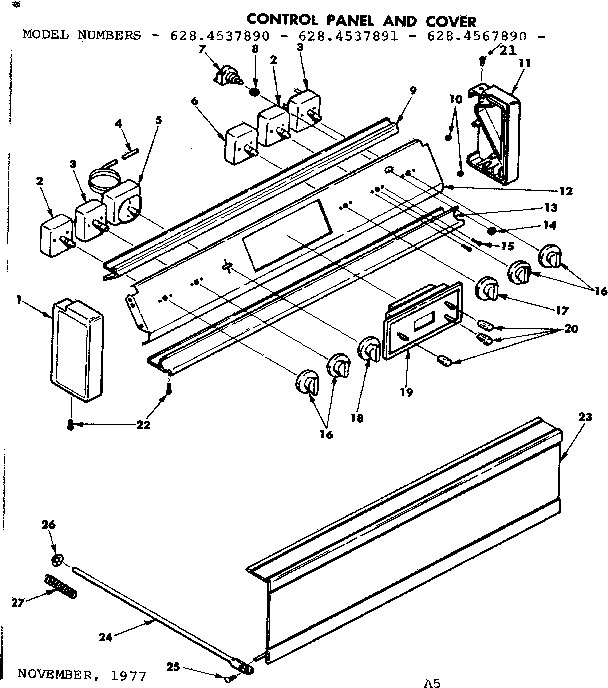 Control panel and cover