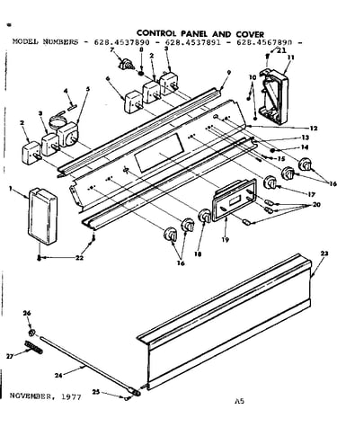 Control panel and cover