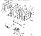Kenmore 6284537891 door and latch mechanism diagram