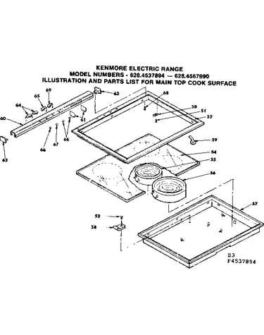 Main top cook surface