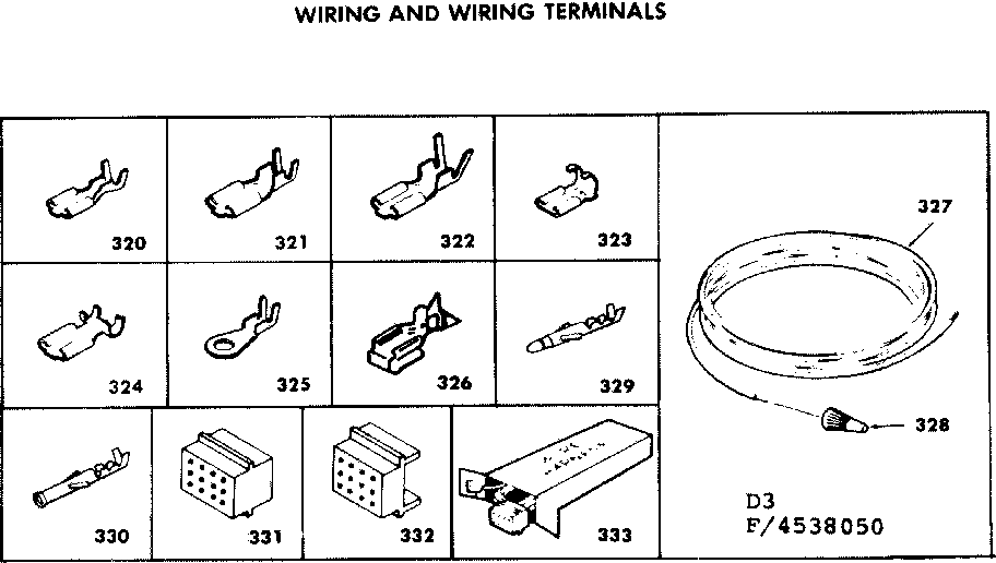 Wiring and wiring terminals