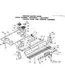 Control panel and cooktop assemblies