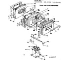 Kenmore 6284557892 door and latch mechanism diagram