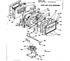 Kenmore 6284557892 door and latch mechanism diagram