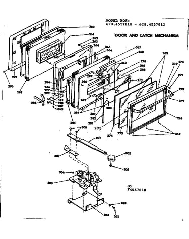 Door and latch mechanism
