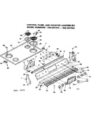 Control panel and cooktop assemblies