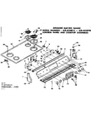 Control panel and cooktop assemblies