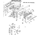 Kenmore 6284558010 door and latch mechanism diagram