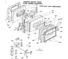 Kenmore 6284558090 door and latch mechanism diagram