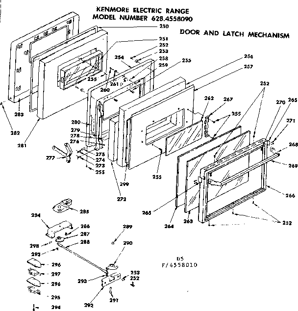 Door and latch mechanism