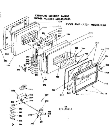 Door and latch mechanism