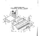 Kenmore 6284558091 control panel and cooktop assemblies diagram