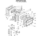 Kenmore 6284558091 door and latch mechanism diagram