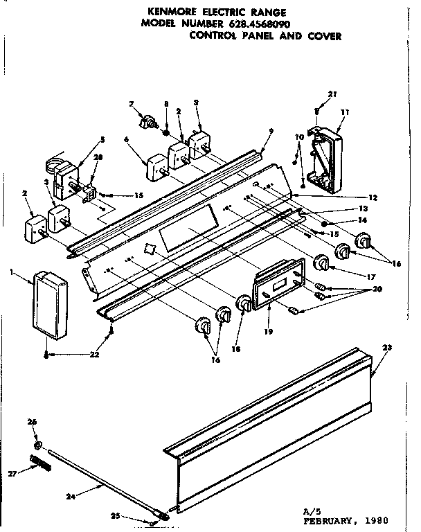 Control panel and cover