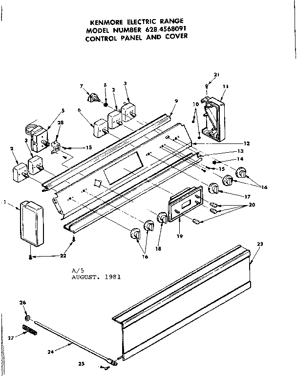 CONTROL PANEL AND COVER