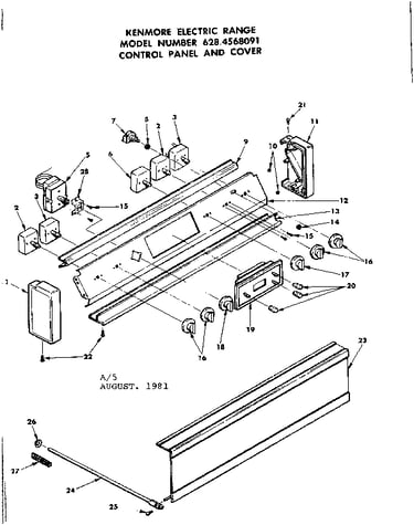 Control panel and cover