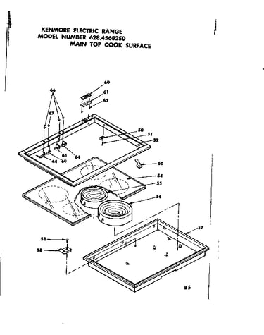 Main top cook surface