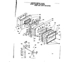 Kenmore 6284568250 door and latch mechanism diagram