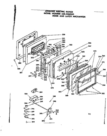 Door and latch mechanism