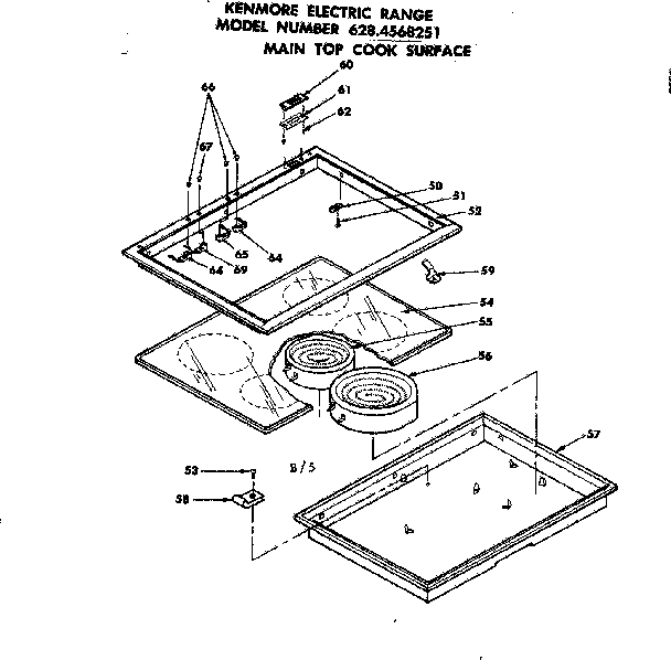 Main top cook surface