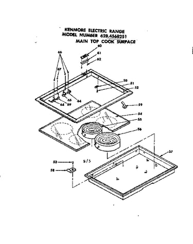 Main top cook surface