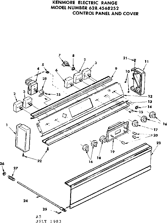 Control panel and cover