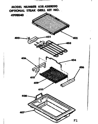 Optional steak grill kit