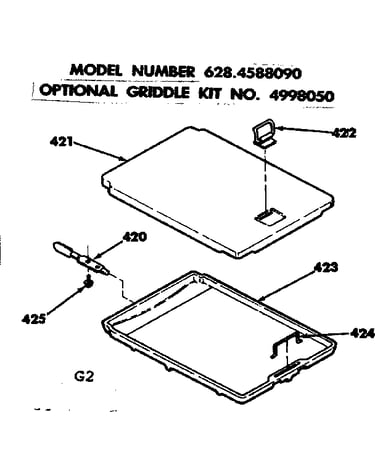 Optional griddle kit