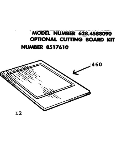 Optional cutting board kit