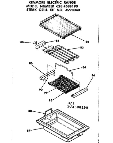 Steak grill kit no. 4998040