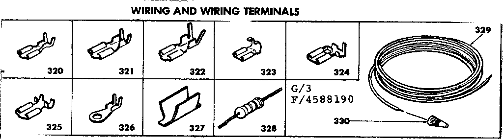 Wiring and wiring terminals