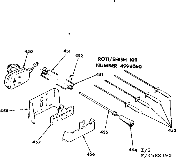 Optional roti/shish kit