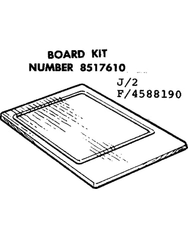 Optional cutting board kit