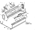 Kenmore 6284588191 control panel and cover diagram